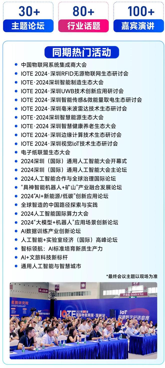 2024年IOTE深圳物联网展全面启动!期待现场与您交流!(图6) 2024年IOTE深圳物联网展全面启动!期待现场与您交流!(图6)